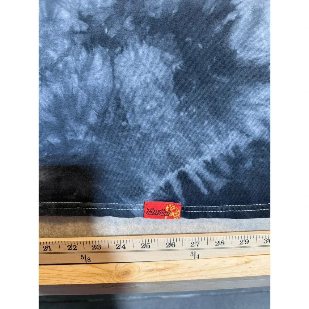 Tamba Surf Company Kauai Hawaii Tie Dye Graphic T-Shirt Mens 2XL Gray Black - Picture 4 of 5